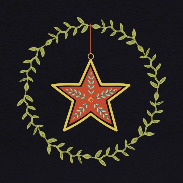 Retro Star Ornament by SWON Design